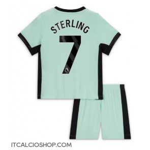 Chelsea Raheem Sterling #7 Terza Maglia Bambino 2023-24 Manica Corta (+ Pantaloni corti)